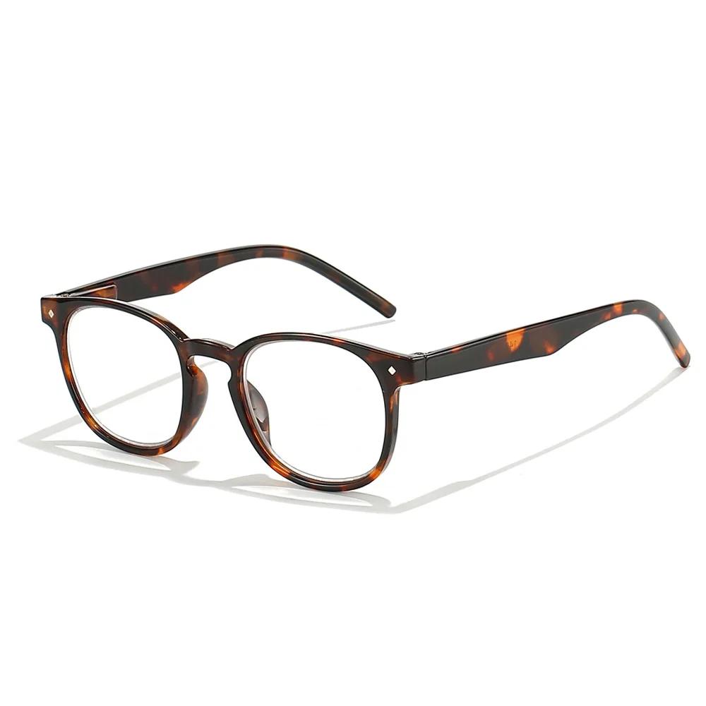 

presbyopia glasses for men and women models oval frame reading glasses HD lenses retro match glasses +1.0 +4.0 Anti-blue light 0