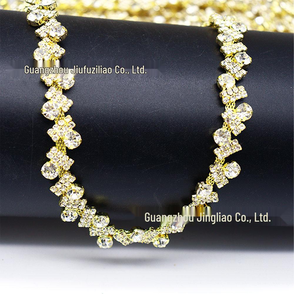 Crystal Rhinestone Claw Chain for DIY Accessories and Clothing Decoration