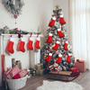 Christmas Stockings: Red Gift Bags with Gold Trim & Green Cuff