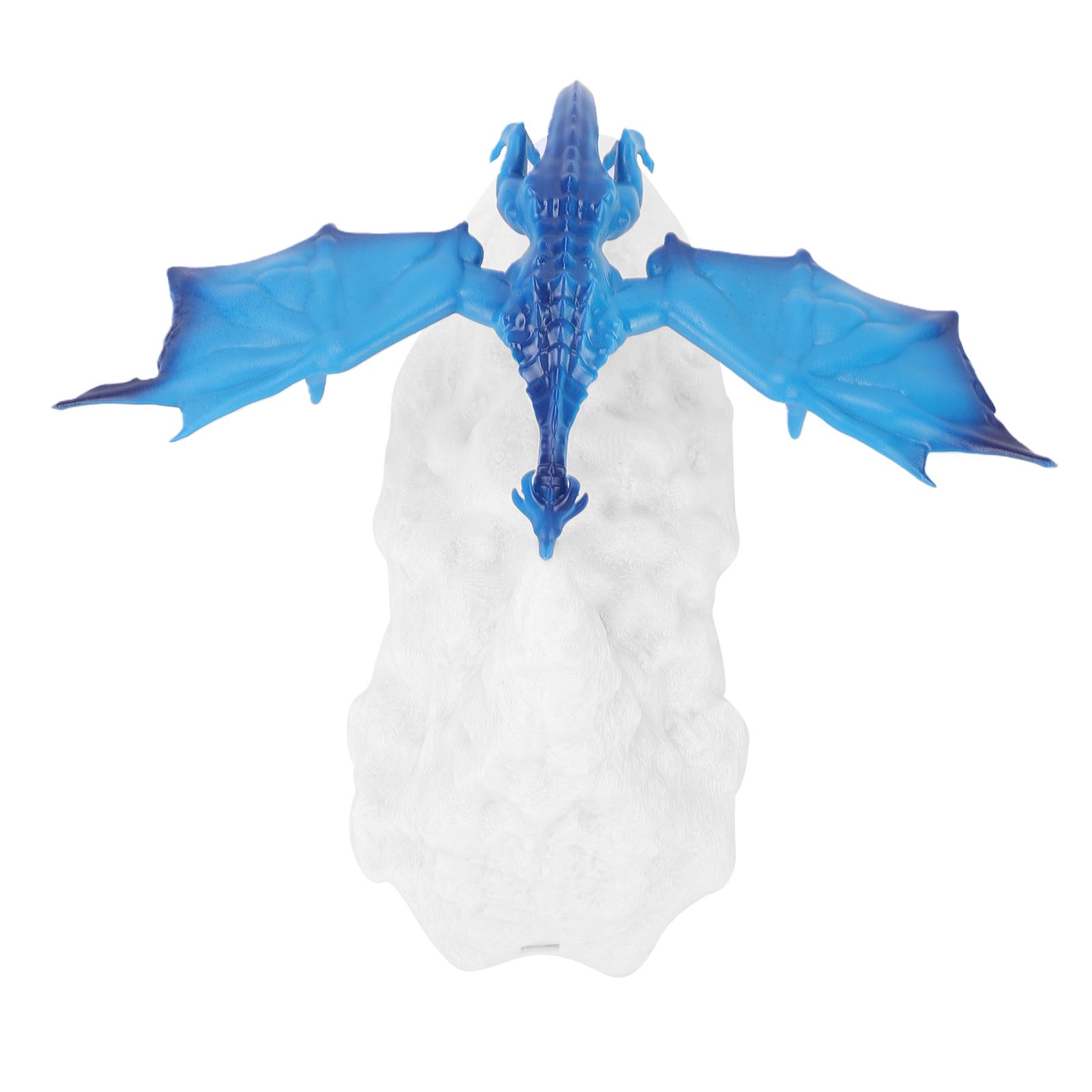 

3D Printed Blue Ice Dragon Lamp Novel Creative Battery Operated Desk Lamp Decor Breathing Night Light Ornament for
