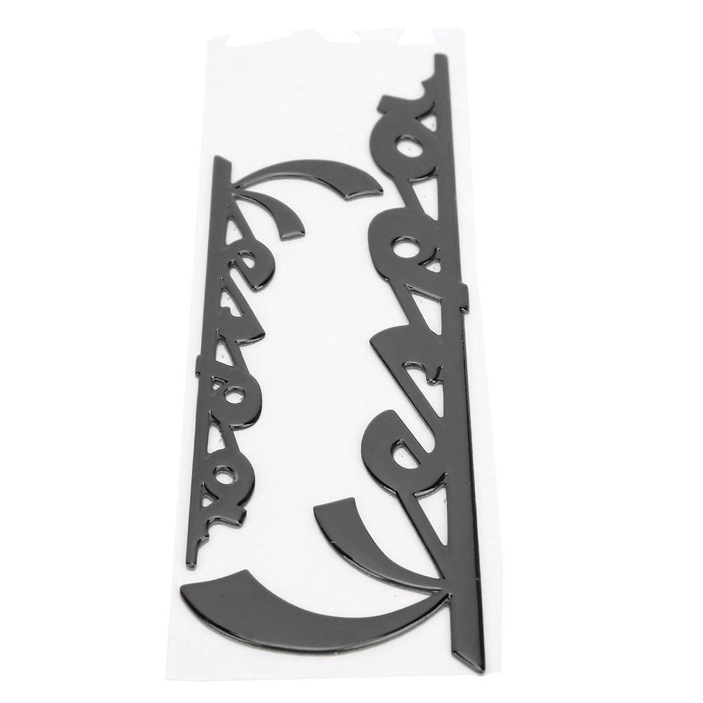 Sticker Emblem Sticker Vespa 3D Decal GTS300 LX125 LX150 IE Sprint Primavera 300 LX LXV Super (Black)