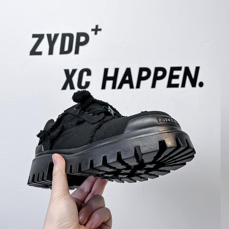 Herrenschuhe 2024 Herbst Trend Board Schuhe weiche Sohle atmungsaktiv schwarz britische Herren Freizeitsport Lederschuhe 78666-A