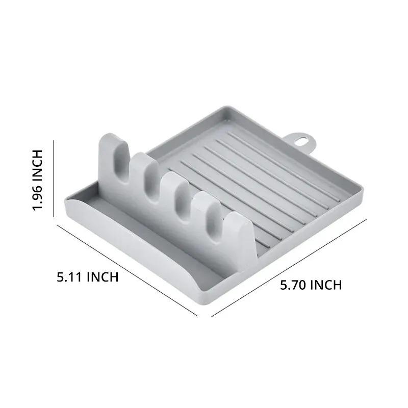 [Hot Sales] 1Pcspatula Rack Pot Lid Rack Shelves Counter Top Shovel Spoon Shelf Soup Spoon Pad Put Soup Spoon Chopsticks Holder