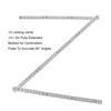 Portable Wooden Folding Ruler 2M Extended Plastic Ruler Dual Sided 1M Measuring Stick Drawing Tools