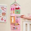 Oxford Cloth Dormitory Storage Hanging Bag Cartoon Wall-mounted Underwear Storage Mesh Pouch Multi-layer Socks Storage Bags