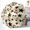 1pc Music Notes Stars Automatic Folding Umbrella, 8-Rib Durable Iron Frame, Compact Travel Umbrella for Women & Men032