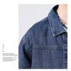 Frühling und Herbst Neue Herren Jeansjacke Lässig Locker Teenager Handsome Denim Cargo Jacke Revers