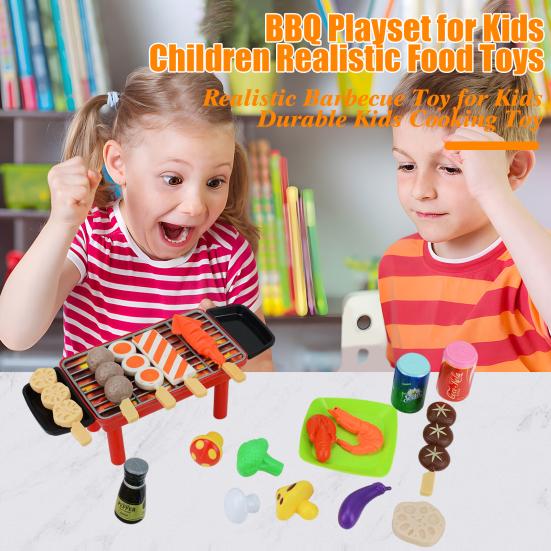 

Детский игровой набор «Барбекю-гриль», ролевые игры, набор игрушек «Еда», интерактивная игра «Приготовление барбекю» для малышей, мальчиков и девочек