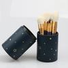 Dust-Proof Makeup Brush Bucket PU Leather Makeup Brush Organizer