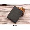 Fashionable Men's Short Wallet Retro Frosted  Wallet with Multiple Card Slots