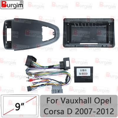 Car Radio Frame Fascias For Opel Corsa D Vauxhall Corsa D 2007-2012 9 Inch 2DIN Stereo Panel Harness Wire Canbus Box Power Cable