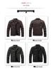 Men's Slim Fit Frosted Leather PU Motorcycle Jacket - Stylish Autumn & Winter Wear