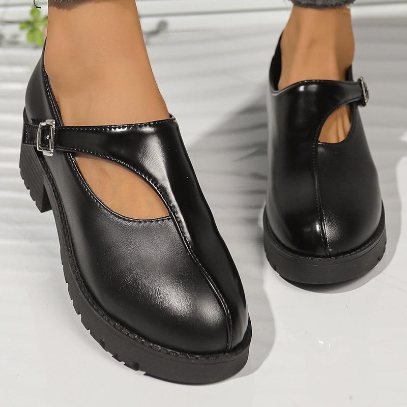 Spring and Autumn New Platform Small Leather Shoes Casual Single Shoes Women's Breathable External Shoes