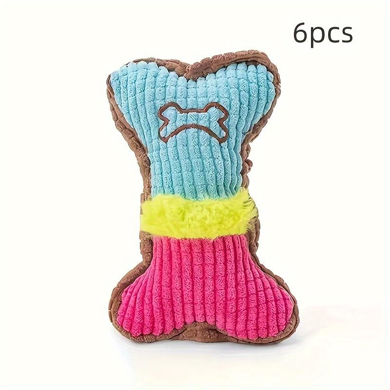 

Интерактивно и весело — 2 скрипучих плюшевых игрушки для собак для скрежетания зубами и облегчения скуки 2pcs синий/розовый