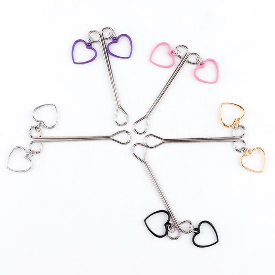 Yousheng Breast Clamp Comfortable Long Lifespan Metal Love Heart Shape Breast Clip for Couple