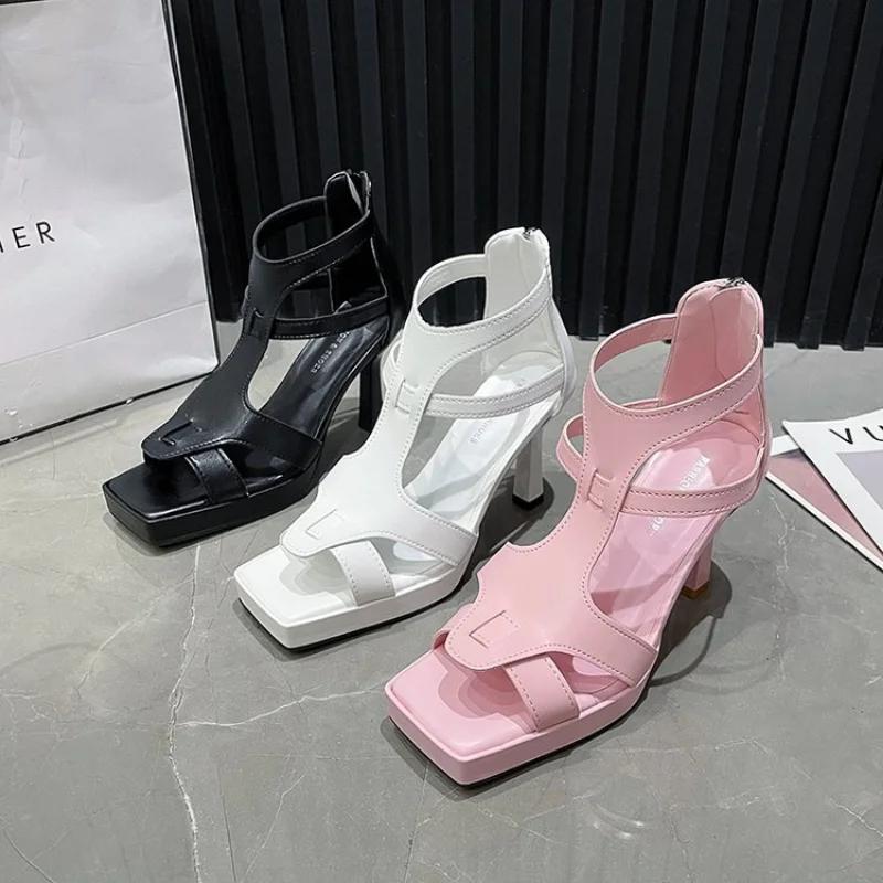 Fashion Women Sexy High Heels Sandals Female Platform Dress Party Shoes Summer Slippers  Fashion New Pumps Mujer Zapatillas Slides