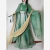 Chinese Wei And Jin Dynasty Style Hanfu For Women, Cross Collar, Waist Length One Piece Skirt, Daily Suit