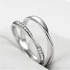 New Fashion Mobius Smooth Couple Rings Classic Silver Color Adjustable Ring For Men Women Wedding Jewelry Valentine's Gift