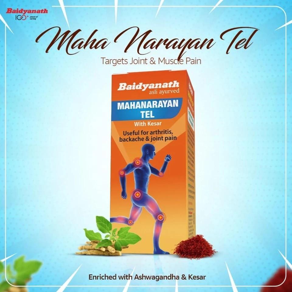 Baidyanath Mahanarayan Tel Massage Oil 100ml Each Set Of 2