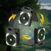Rechargeable Dual-Use Folding Solar Fan & Light for Camping