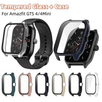 Tvrzené sklo+PC pouzdro pro Huami Amazfit GTS 4 Ochranné sklo proti poškrábání pro Amazfit GTS 4 Mini Ochranné pouzdro