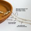New Arrive Natural High Grade Freshwater Pearl with Bead Chain Fine 14k Gold Filled Bulk Rolo Chain for Permanent Jewelry Making