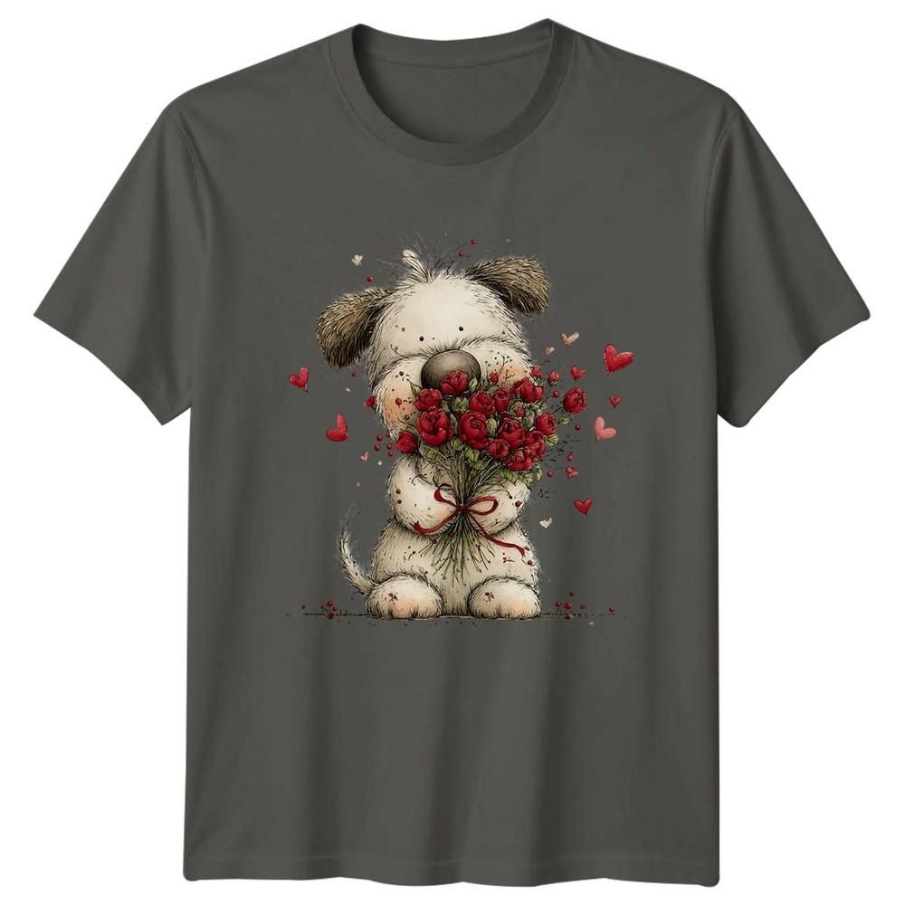 Puppy Hearts Dog Lover Unisexs TShirt Unisexs Tee Graphic Unisex Top S
