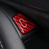 BETTERHUMZ Door Open Button Sticker Compatible with Tesla Model 3 - Model Y 2024- Carbon Fiber Door Lock Switch Trim Interior Accessories (Red)