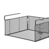 Under Cabinet Shelf Basket Metal Wire Storage Organizer Hanging Baskets for Bookshelf