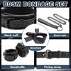 Sex Restraints Neck To Wrist Kit with Traction Chain Back Handcuffs Collar
