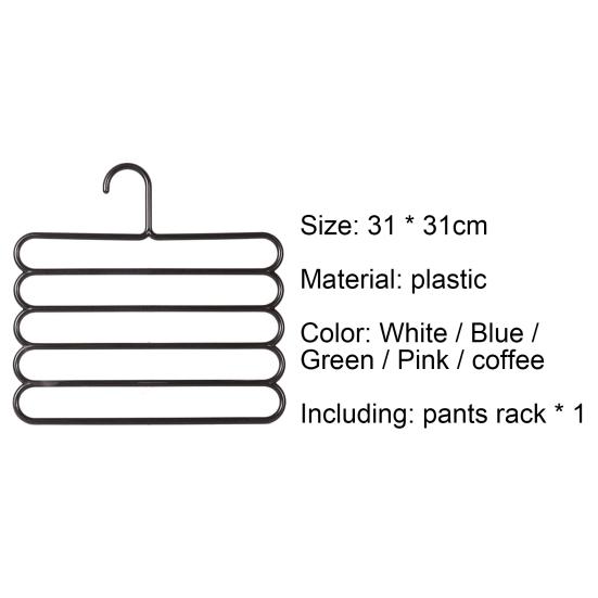 Hanger Non-Slip Space-saving 5 Layered Closet Hook for House Wives