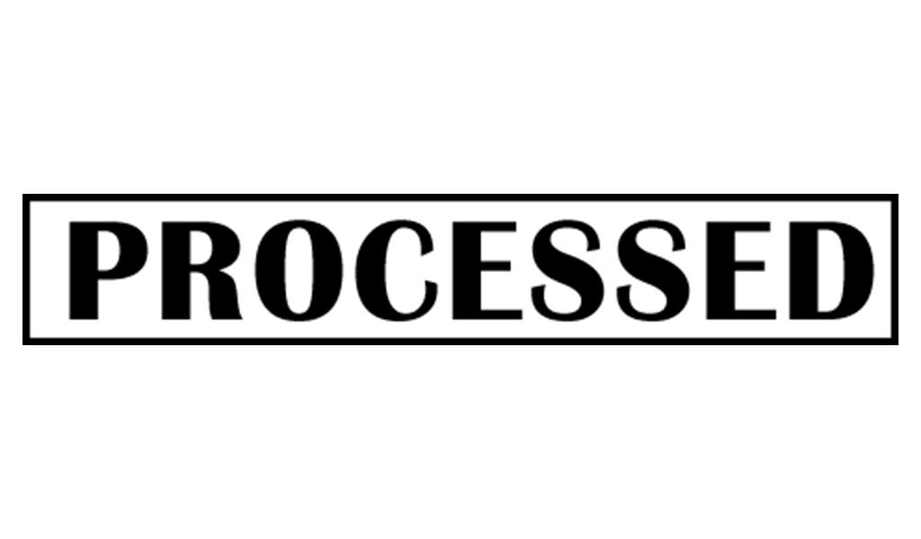 Printtoo Processed Self Inking Rubber Stamp Pre-Inked Office Stamp- Home Office Business Stationery, Black- 42 x 9