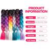 Customized Soft Heat Resistant Fiber Festival Ombre Pure 2 3 4 5 Tone Color Tinsel Glitter Jumbo Braiids