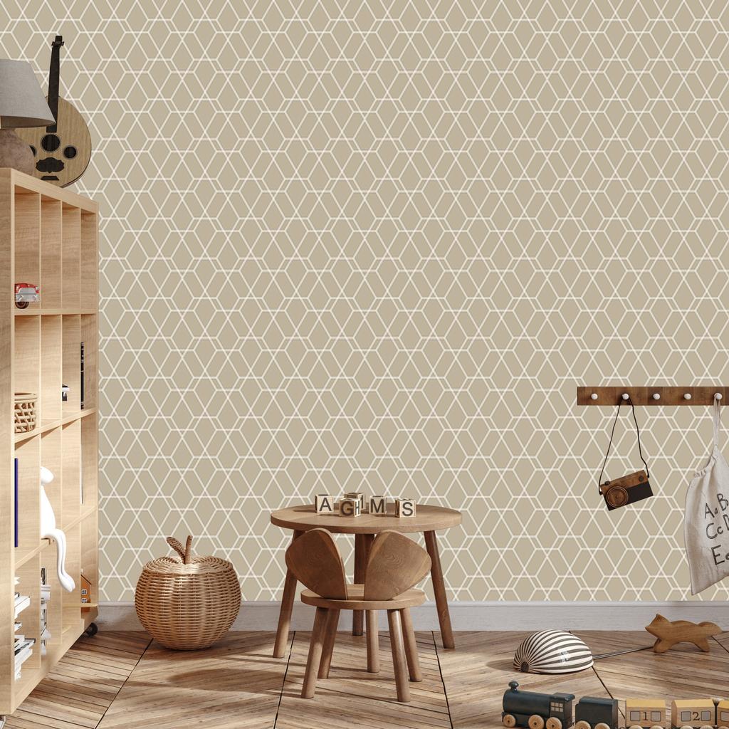 Wallpaper Modern Geometric Pattern for Living Room and Bedroom 50x1000
