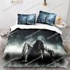 The Living Dead Bedding Set Single Twin Full Queen King Size Zombie Bed Set Aldult Kid Bedroom Duvetcover Sets 3D Anime