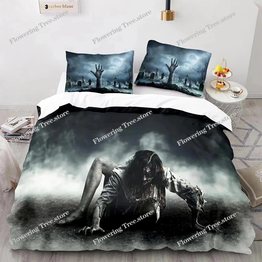 The Living Dead Bedding Set Single Twin Full Queen King Size Zombie Bed Set Aldult Kid Bedroom Duvetcover Sets 3D Anime