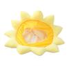 EXCEART [ ] 1 Sonnenblumen Kopfbedeckung, Kigurumi Hut, Lustige Sonnenblumen Kopfbedeckung, Pfirsich, Kigurumi Hut, Kopfbedeckung, Lustige Plüsch Cosplay Kopfbedeckung