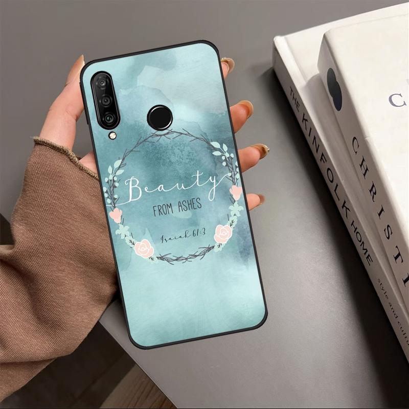 Christian Scripture For Huawei P20 P40 Lite P60 P30 Pro Nova 5T 9 10 SE 12s 12i 11i Y90 Y70 Y60 Y61 Y91 Y72 Case