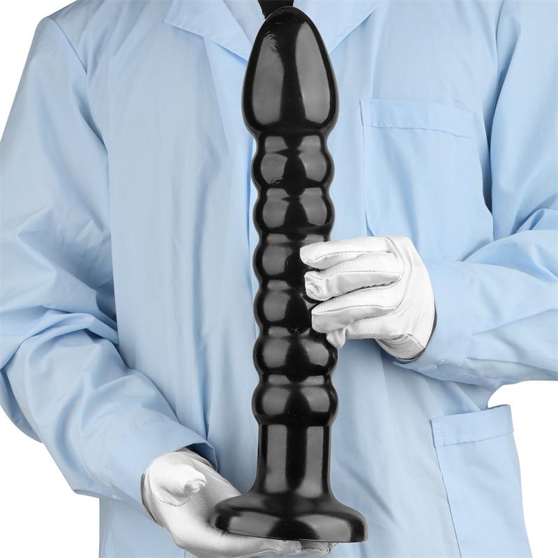 Black Super Long Anal Bead Anal Plug for Going Out To Wear Anal Strip Anal Training Torture Device Anal Expansion Anus