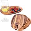 Smooth Surface Appetizer Plates Free Your Hand Goblet Snack Tray Goblet Charcuterie Board  Banquet