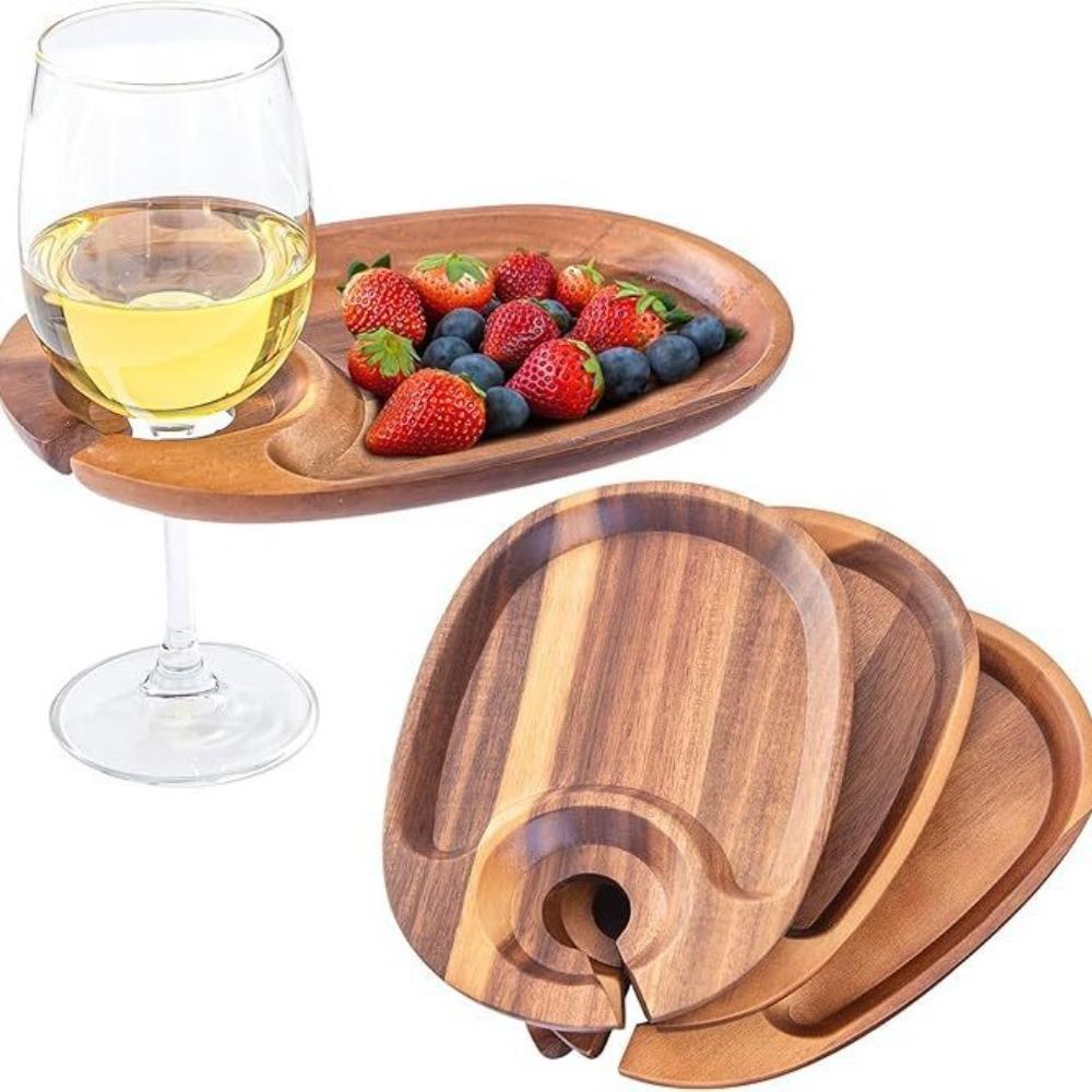 Smooth Surface Appetizer Plates Free Your Hand Goblet Snack Tray Goblet Charcuterie Board  Banquet