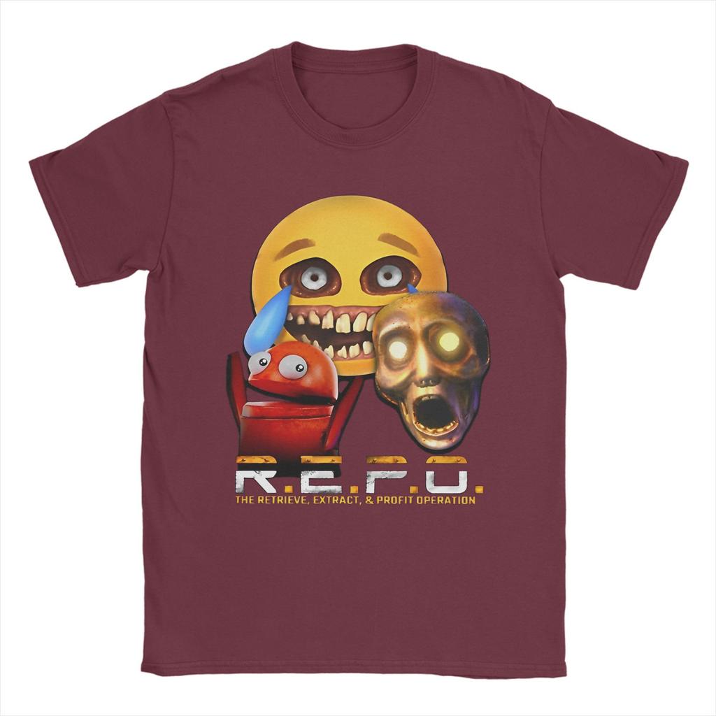 T-Shirt Homme T-Shirts en Coton T-Shirts à Manches Courtes Jeu Chaud Repo Robot Merch Imprimé