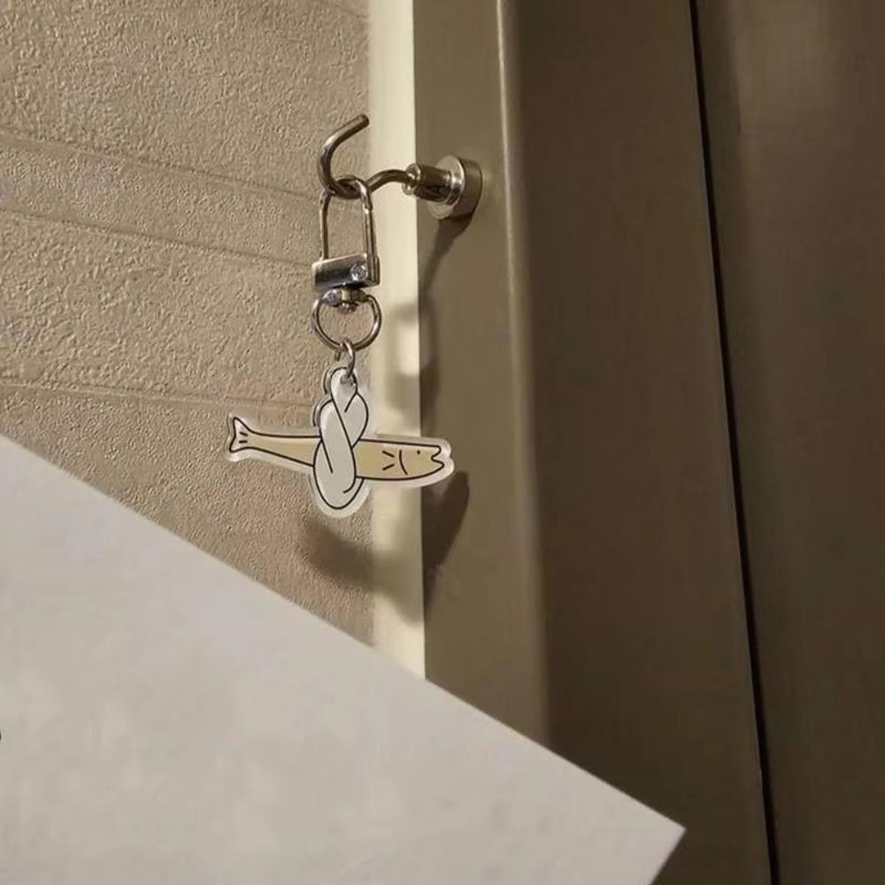 Portable Acrylic Bag Keychain Pendant Cartoon Hanging Purse Pendant Fish Keyring Girls