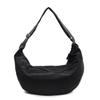 Large capacity nylon bag shoulder messenger bag new urban simple dumpling bag solid color casual student bag