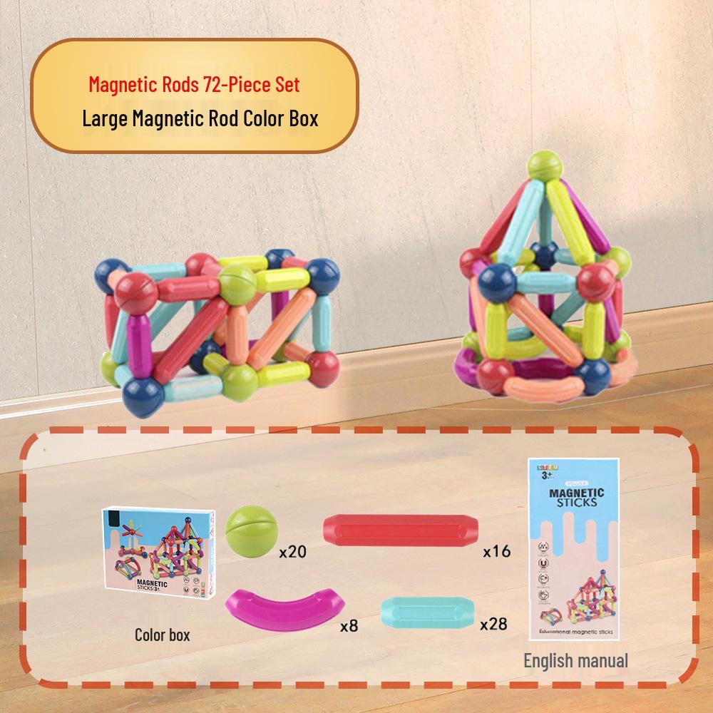 Magnetic Building Blocks Toy for Children – Educational Interlocking Sticks