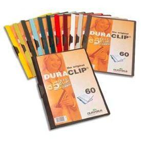 Chemise de présentation à clip DURACLIP - DURABLE - PVC - Noir - Capacité 60 feuilles