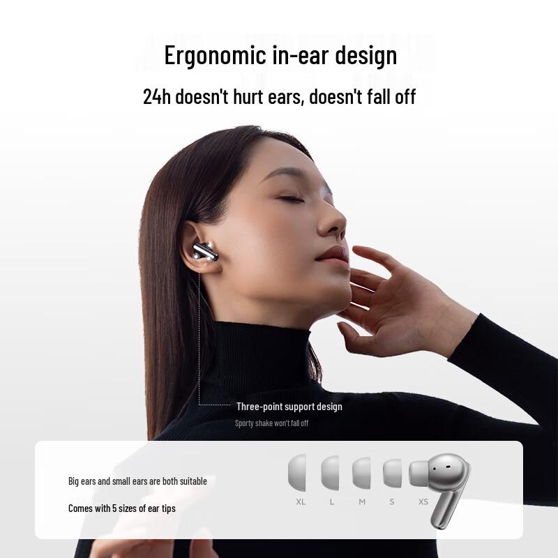 QCY N70 In-Ear Active Noise Cancelling Bluetooth Earbuds