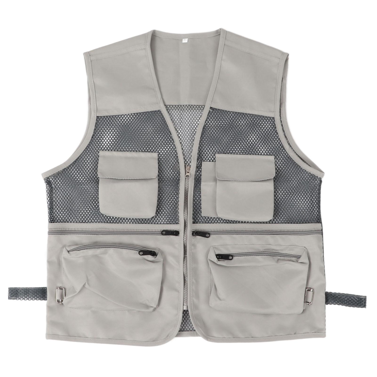 

Breathable MultiPocket Vest Military Vest Breathable Multi Mesh Fishing Vest for Outdoor Activities Military Vest L