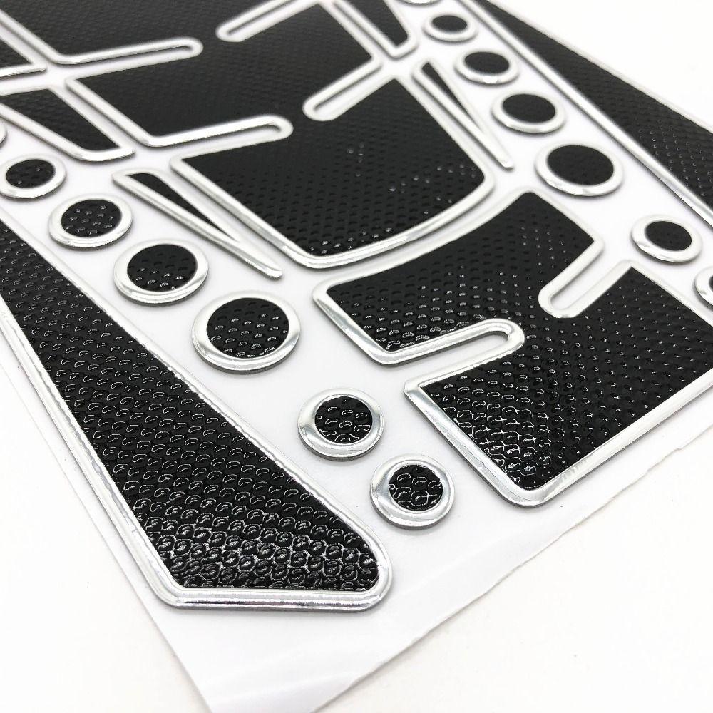 3D Fish Bone Decals Modification Accessories Motorcycle Fuel Tank Stickers Dots Multicolor Edge
