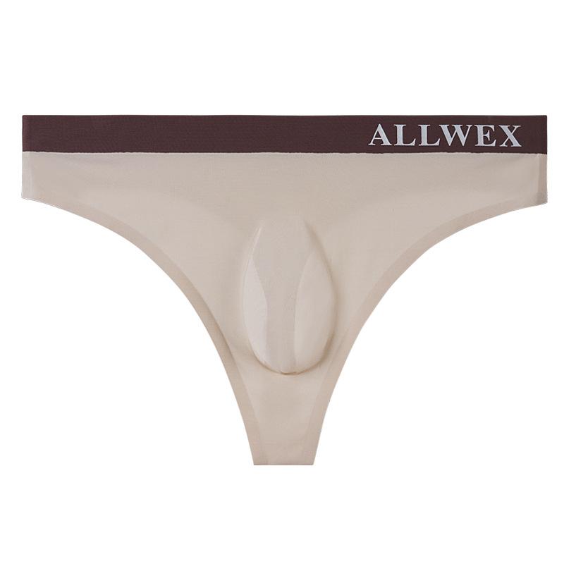 Ice Silk Seamless G-String Men Sexy Bulge Pouch Underwear Soft Panties Breathable Underpants See Through Lingerie Low Rise Thong